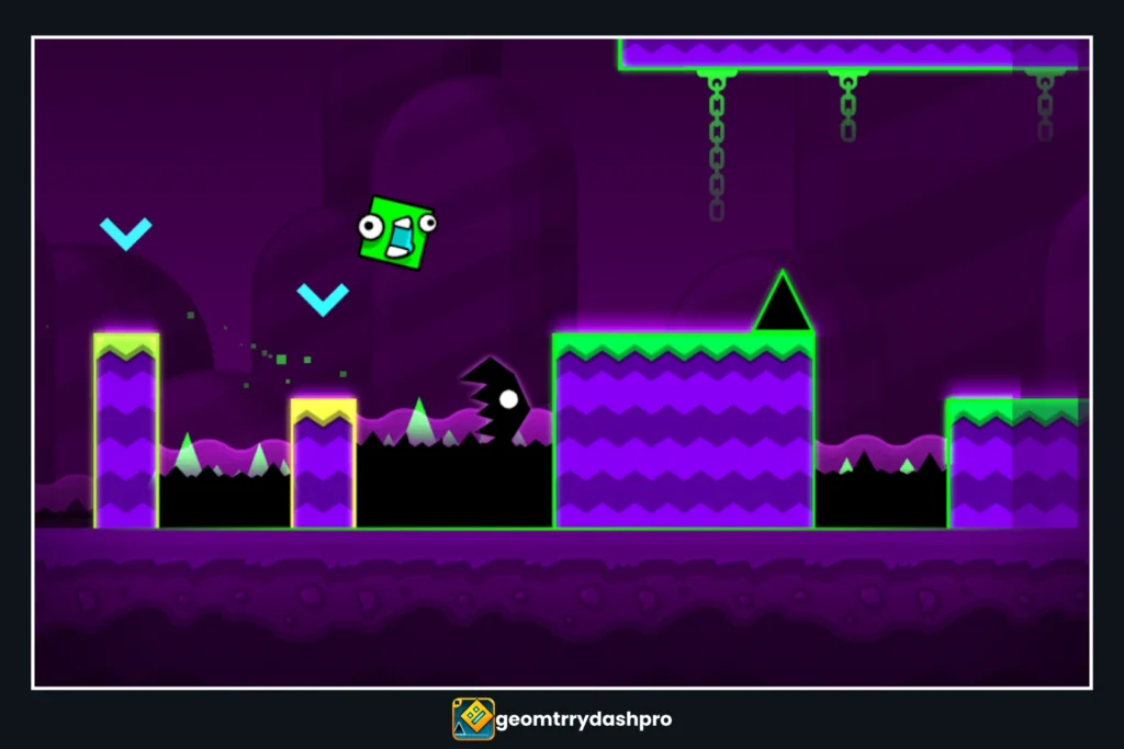 Screenshots of Geometry Dash