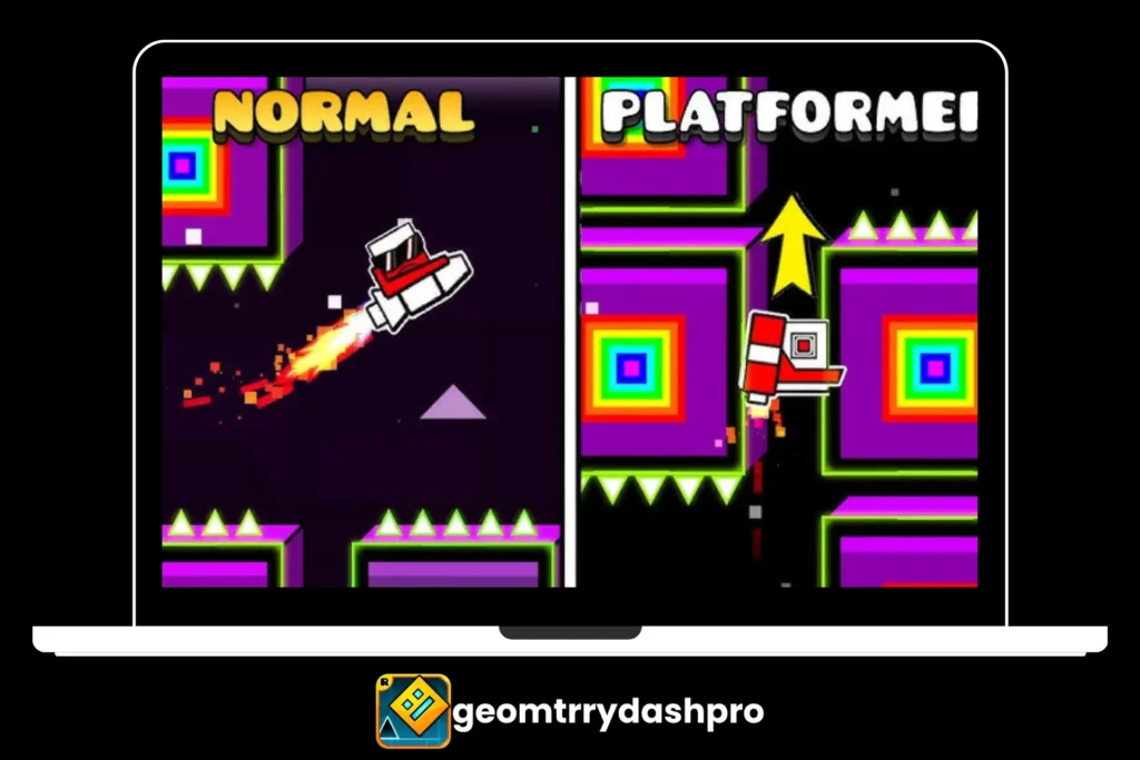 screenshots of geometry dash