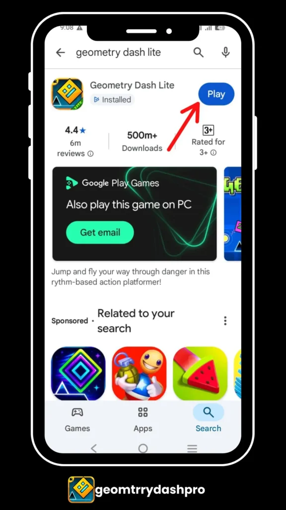 play geometry dash lite